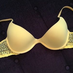 Bright yellow PINK Victoria’s Secret bra - 36B